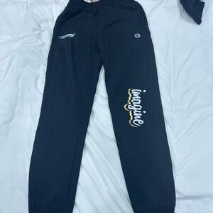 imagine stardance alliance Black Sweatpants with Logo